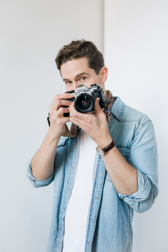 Jason, Philadelphia Wedding Photographer, with his first film camera.