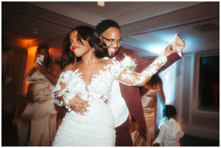 The couple dances together in wedding photography in philadelphia